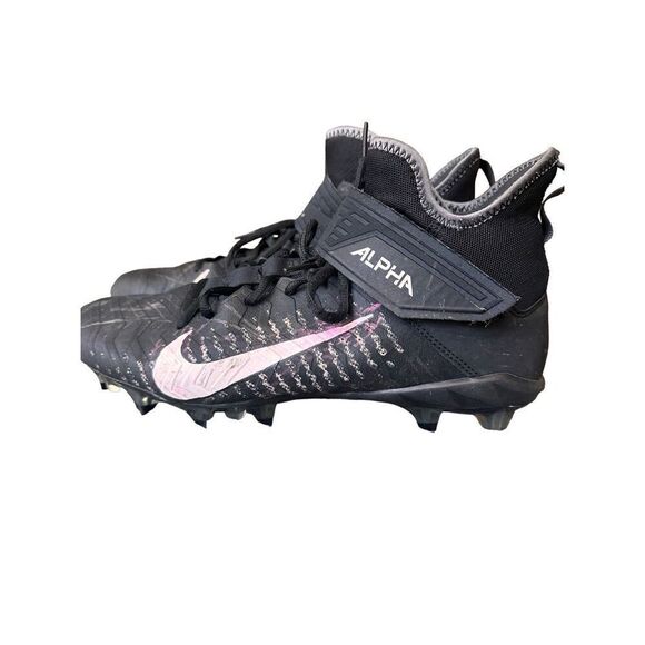 Nike Alpha Cleats Black and White - Picture 1 of 15